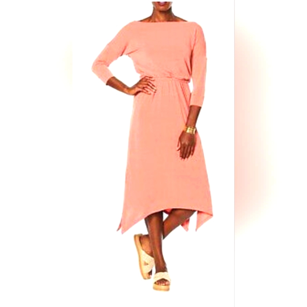 Brittany Humble B.E. Ready Dolman Sleeve Midi Dress